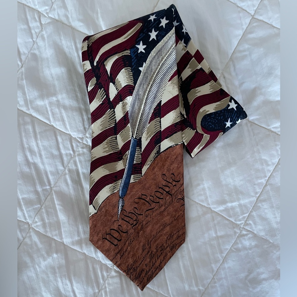 Vintage Tango by Max Raab American Series The Constitution Silk Tie